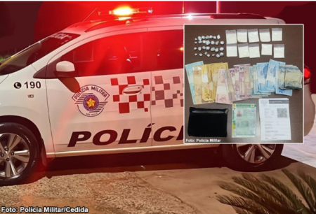 Motociclista Ã© preso acusado de envolvimento com o trÃ¡fico de drogas em Iacri (SP)