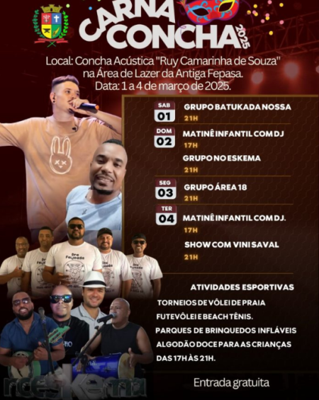 CarnaConcha 2025 acontece em Osvaldo Cruz