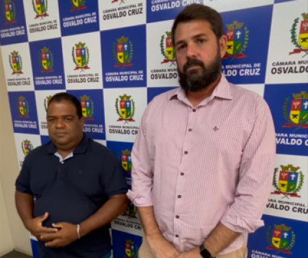 Presidente da CÃ¢mara de Osvaldo Cruz anuncia contrataÃ§Ã£o de Assessor de Gabinete