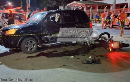 Moradora de RinÃ³pollis morre em grave acidente no centro de ParapuÃ£ (SP)