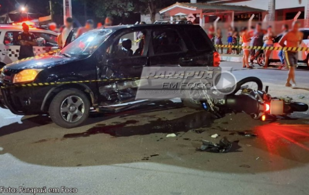 Moradora de Rinópollis morre em grave acidente no centro de Parapuã (SP)