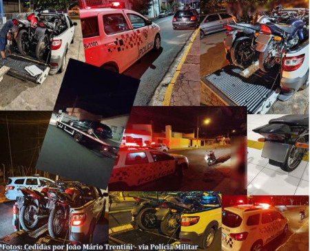 PM apreende 10 motos, 2 carros e faz dezenas de autuaÃ§Ãµes no fim de ano em TupÃ£