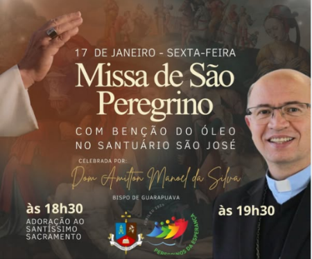 Dom Amilton Manoel celebra Missa de SÃ£o Peregrino no SantuÃ¡rio de SÃ£o JosÃ©
