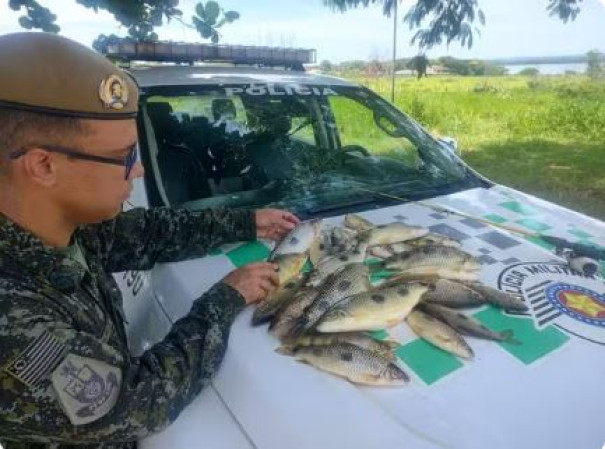 Homem faz captura irregular de peixes nativos, é multado em mais de R$ 1 mil e responderá criminalmente em Paulicéia