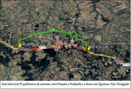 AudiÃªncia pÃºblica vai debater desvio da SP-294, em PompÃ©ia