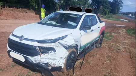 Acidente Ã© registrado na SP-294 em HerculÃ¢ndia