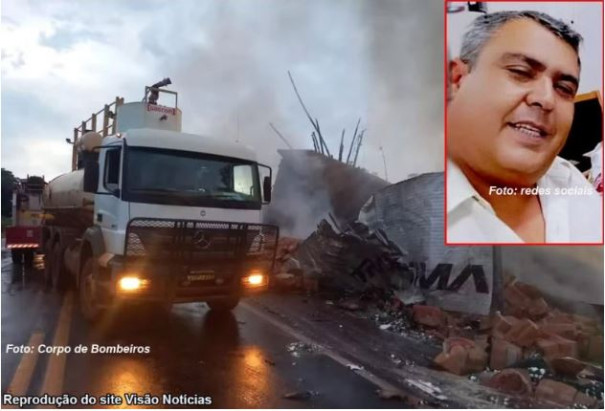 Caminhoneiro mariliense morre carbonizado em grave acidente na BR-153