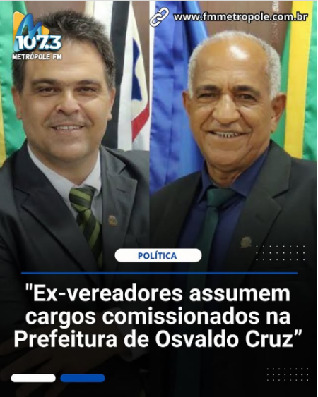 Vera Morena nomeia dois ex-vereadores para cargos comissionados na administraÃ§Ã£o municipal