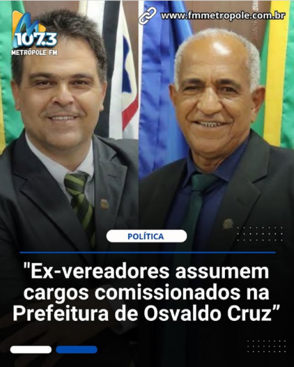 Vera Morena nomeia dois ex-vereadores para cargos comissionados na administração municipal