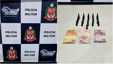 Adolescente Ã© apreendido por trÃ¡fico de drogas em PompÃ©ia