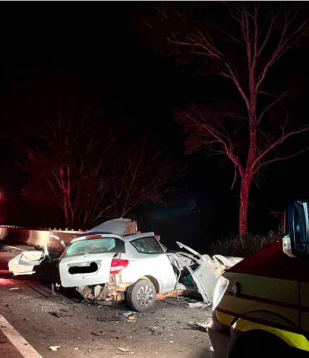 Condutora de carro morre em acidente na SP-425, em Parapuã