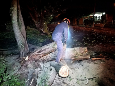 Vendaval e chuva forte causam prejuÃ­zos no final de semana em Osvaldo Cruz