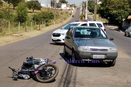 ColisÃ£o fere duas pessoas em Bastos; mulher sofreu ferimentos graves