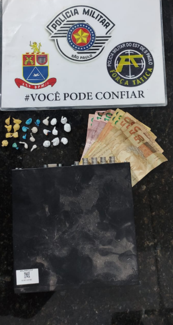 Força Tática prende homem por tráfico de drogas em Osvaldo Cruz