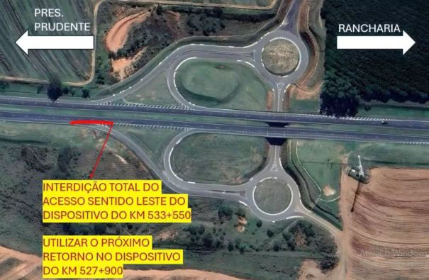 Obras de recuperação do asfalto interditam alça de entrada da Rodovia Raposo Tavares, em Martinópolis