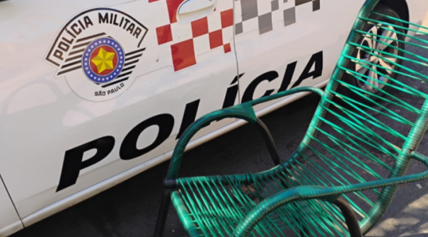 Homem é preso em flagrante por furto em Adamantina; cadeira de área é recuperada pela PM