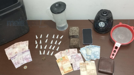 Dupla Ã© presa por trÃ¡fico e associaÃ§Ã£o ao trÃ¡fico apÃ³s tentativa de fuga em TupÃ£