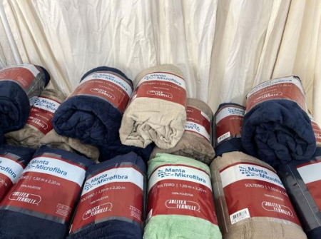 Fundo Social de Solidariedade em Osvaldo Cruz faz entrega de mantas nesta sexta