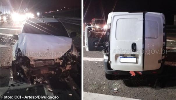 Colisão fere três pessoas na SP-294 em Quintana (SP)