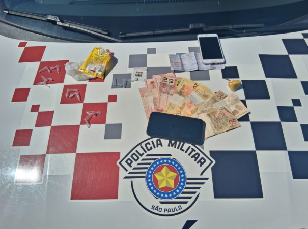 Homem é detido por suspeita de tráfico de drogas na Vila Santa Helena, em Osvaldo Cruz