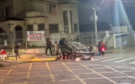 Acidente de trÃ¢nsito deixa duas pessoas feridas no Centro, em Presidente Prudente