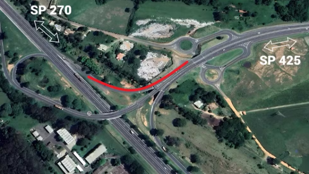 Alças de acesso entre as rodovias Assis Chateaubriand e Raposo Tavares são interditadas para obras em Presidente Prudente