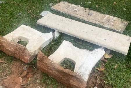 FLÃRIDA: PraÃ§a do Morada do Sol Ã© alvo de vandalismo e causa indignaÃ§Ã£o entre moradores