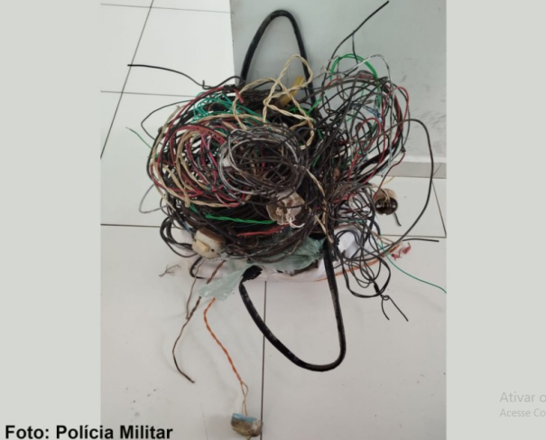 Indivíduo é abordado na vicinal Tupã - Parnaso com cerca de 20 kg de fios de cobre