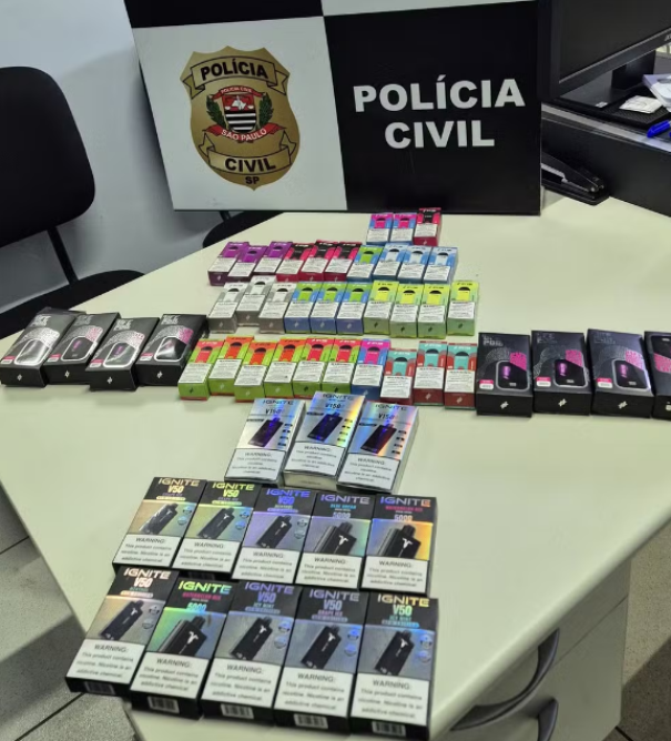 Operação apreende 54 cigarros eletrônicos em adega após denúncia anônima sobre irregularidades em Tarabai