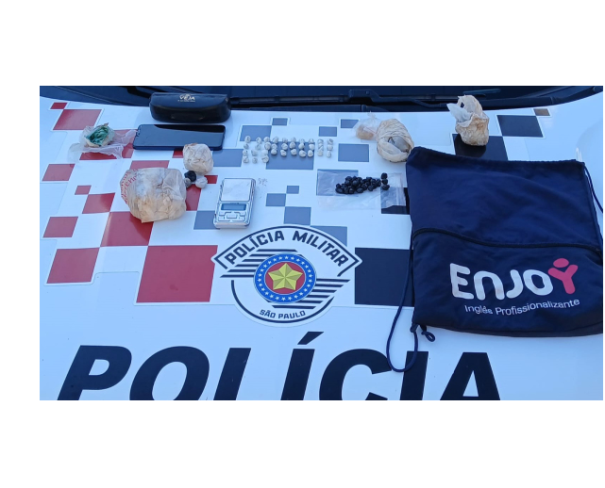 Após denúncia, PM de Lucélia prende idoso por tráfico de drogas; adolescente foi apreendido