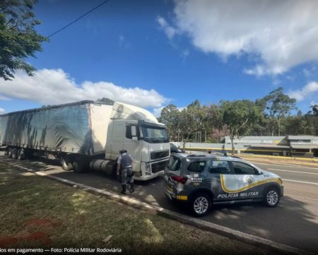 FiscalizaÃ§Ã£o intercepta em Presidente Prudente carreta com mais de 50 fugas de pedÃ¡gios em rodovias