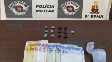 Traficante Ã© preso em flagrante por trÃ¡fico de drogas no bairro Bela Vista
