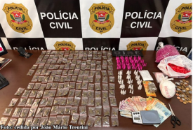 AÃ§Ã£o da PolÃ­cia Civil desarticula ponto de trÃ¡fico no Jamil Dualibi, em TupÃ£
