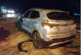 Motoristas saem ilesos de acidente em trevo da SP-294, em TupÃ£ (SP)