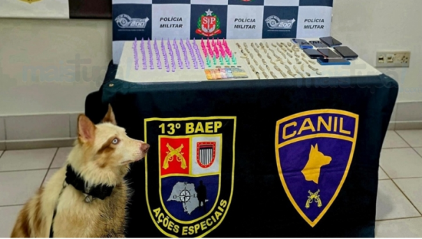 Operação conjunta da Polícia Civil e Militar prende três por tráfico de drogas em Pompeia