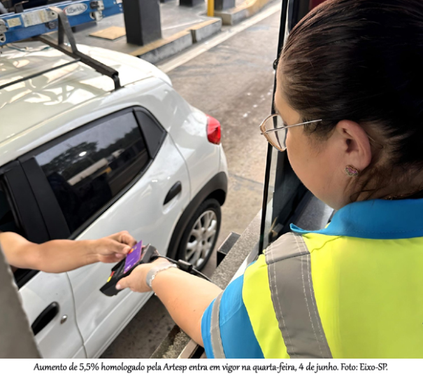 Reajuste anual de pedágios da Eixo SP na região entra em vigor na próxima quarta-feira
