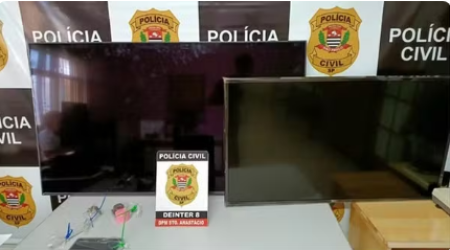 InvestigaÃ§Ãµes localizam e devolvem Ã  vÃ­tima televisÃµes furtadas de residÃªncia em Santo AnastÃ¡cio