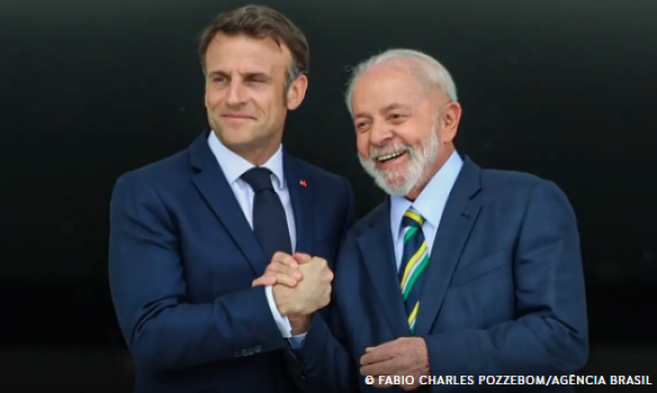 Lula pede que Macron “abra seu coração” para acordo com Mercosul