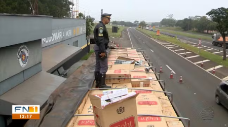 Obras no asfalto interditam alÃ§a de acesso da Rodovia Raposo Tavares, em Presidente Prudente
