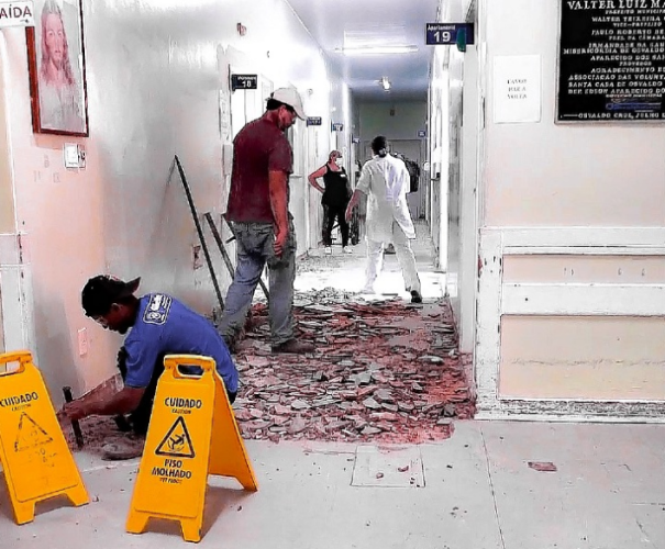 Santa Casa de Osvaldo Cruz inicia última etapa de reforma na ala SUS
