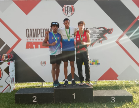 Peter Henrique do Carmo Ã© vice-campeÃ£o paulista de atletismo na prova do salto em distÃ¢ncia