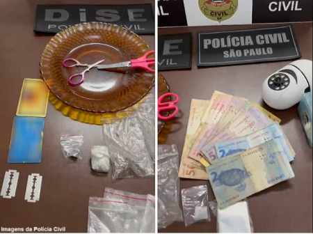 Casal Ã© preso suspeito de promover trÃ¡fico de drogas em TupÃ£