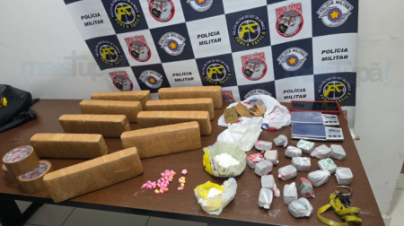 Homem Ã© preso com mais de 7 quilos de drogas em operaÃ§Ã£o da ForÃ§a TÃ¡tica em TupÃ£