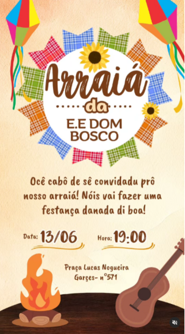 Escola Dom Bosco convida a comunidade para sua tradicional Festa Junina
