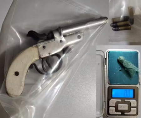 Marido Ã© preso apÃ³s esposa esconder droga e garrucha que ele mantinha em residÃªncia, em Teodoro Sampaio