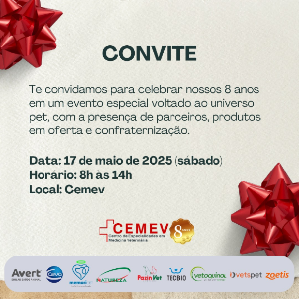 Cemev comemora 8 anos com evento especial