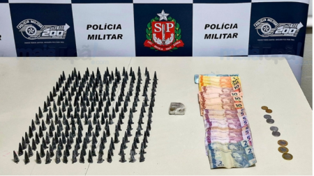 Adolescente Ã© apreendido por trÃ¡fico de drogas em Pompeia