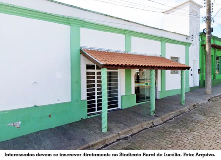 Sindicato Rural de LucÃ©lia oferece cursos gratuitos de capacitaÃ§Ã£o para o meio rural