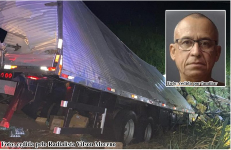 Caminhoneiro de Bastos morre em acidente na BR-153 no estado do ParanÃ¡
