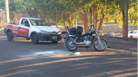 Motociclista ferido apÃ³s acidente na Av. Magay